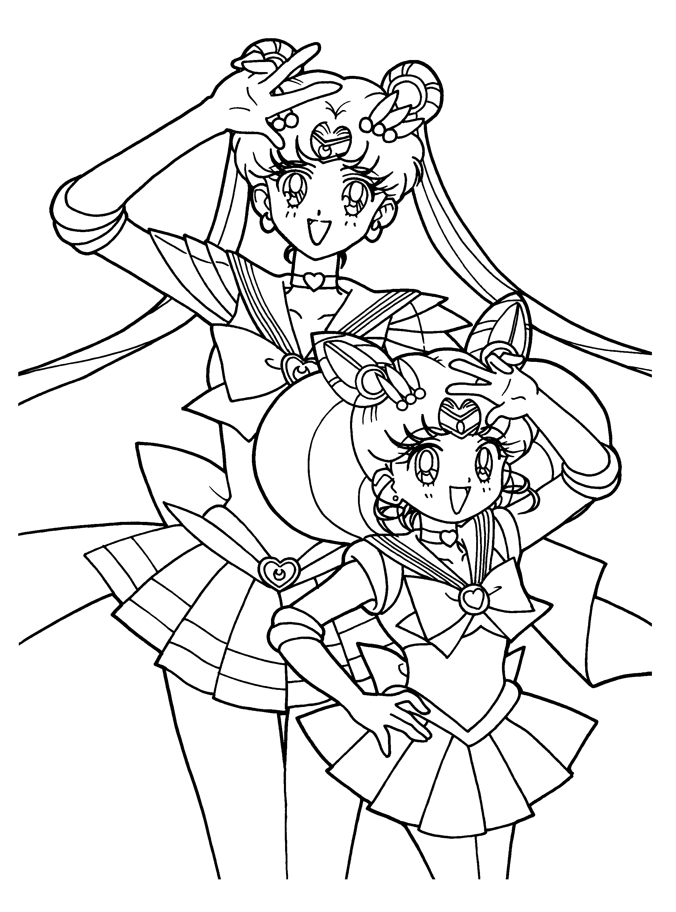 Malvorlage: Sailor Moon (Karikaturen) #50260 - Kostenlose Malvorlagen zum Ausdrucken