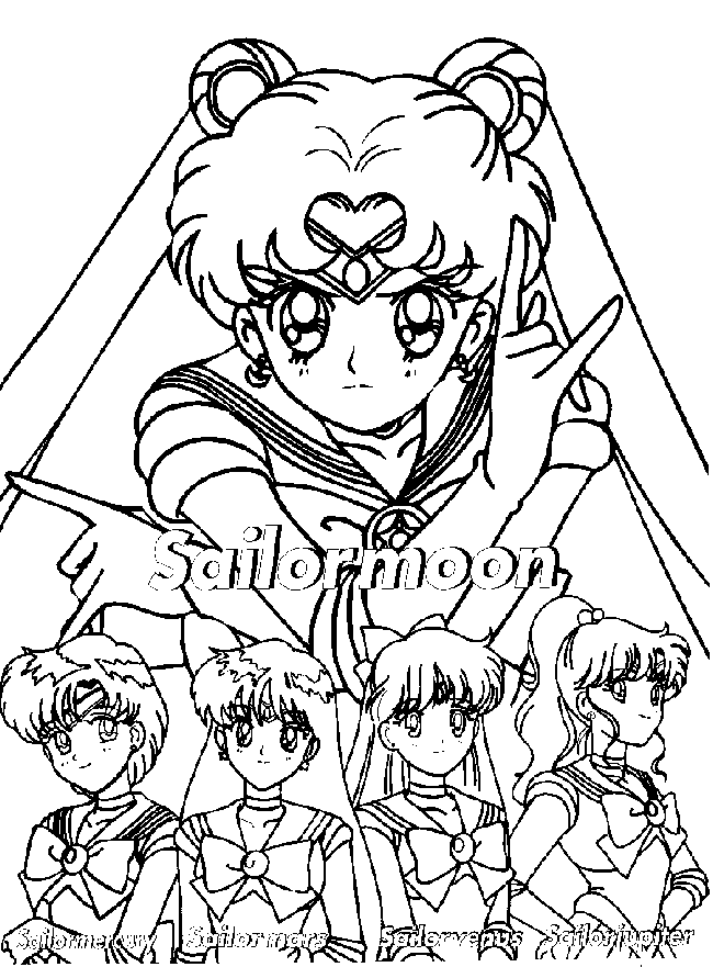 Malvorlage: Sailor Moon (Karikaturen) #50305 - Kostenlose Malvorlagen zum Ausdrucken