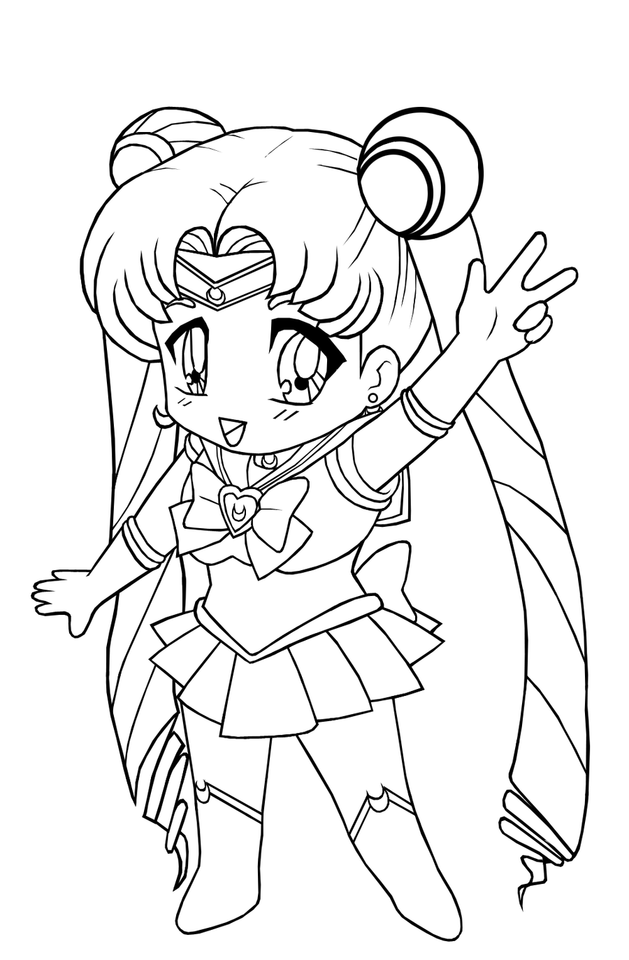 Malvorlage: Sailor Moon (Karikaturen) #50309 - Kostenlose Malvorlagen zum Ausdrucken