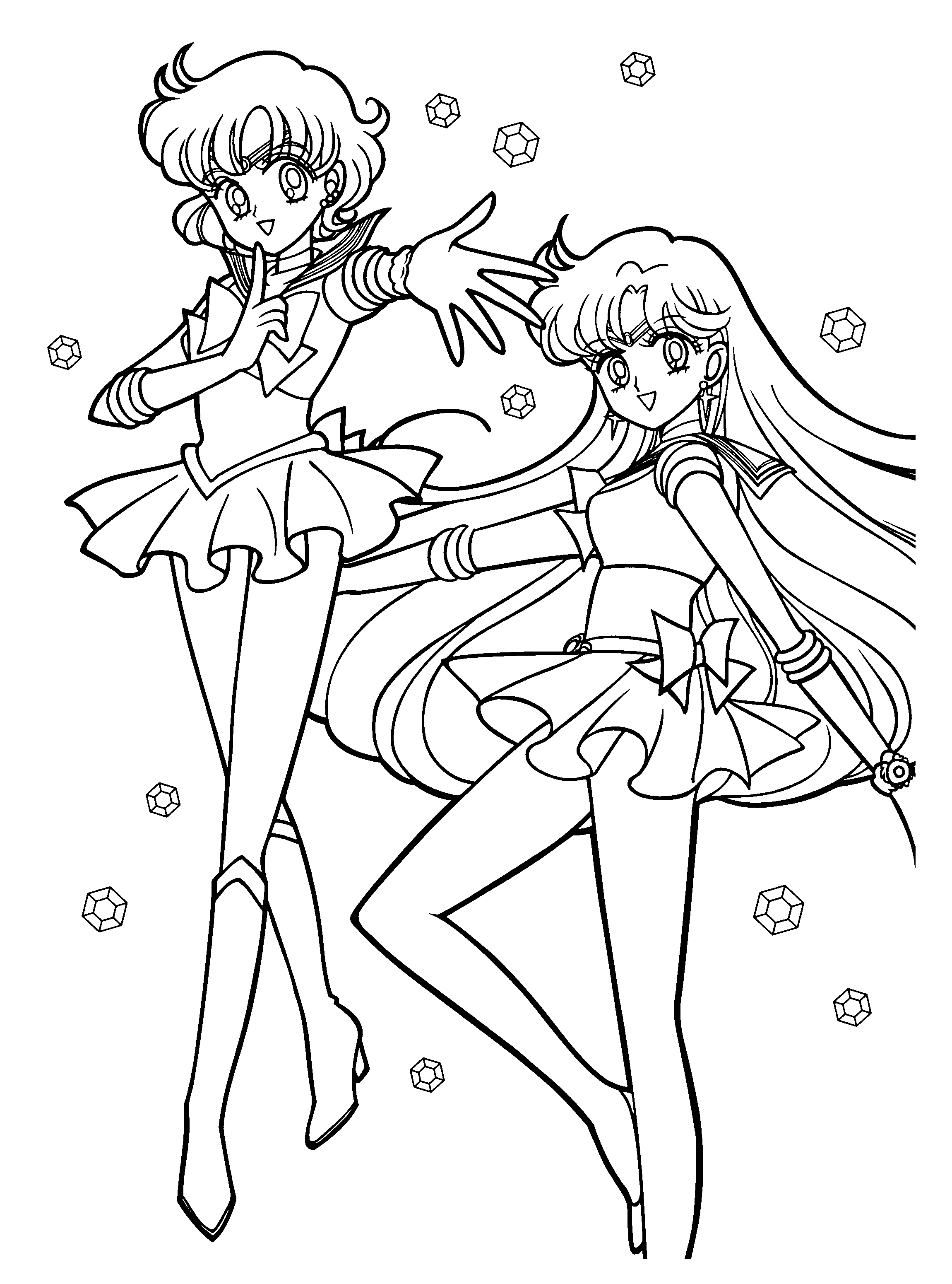 Malvorlage: Sailor Moon (Karikaturen) #50346 - Kostenlose Malvorlagen zum Ausdrucken
