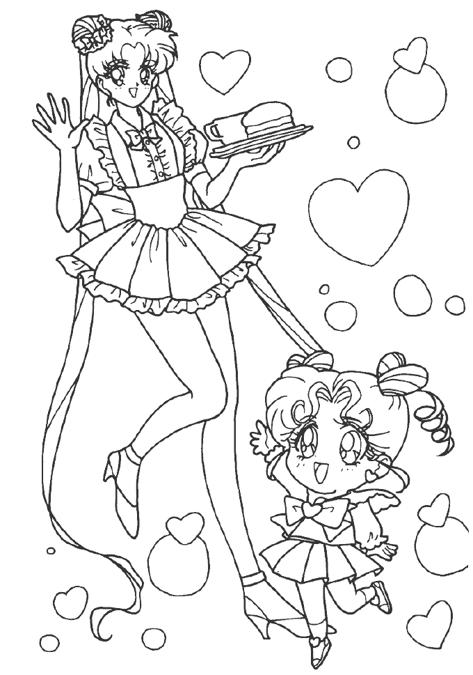 Malvorlage: Sailor Moon (Karikaturen) #50377 - Kostenlose Malvorlagen zum Ausdrucken
