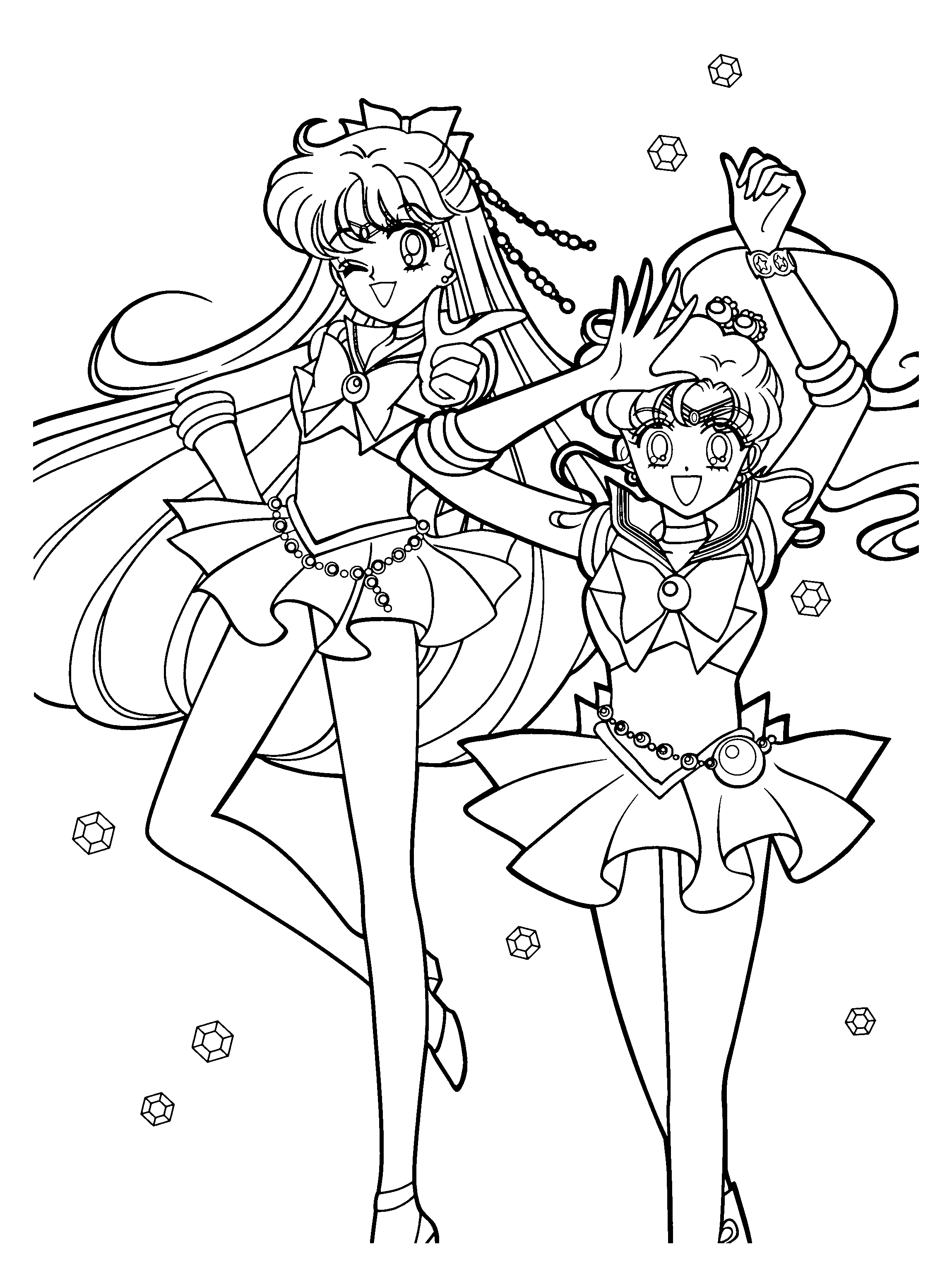 Malvorlage: Sailor Moon (Karikaturen) #50417 - Kostenlose Malvorlagen zum Ausdrucken