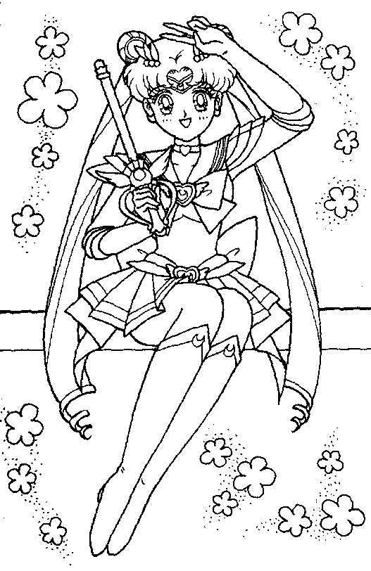 Malvorlage: Sailor Moon (Karikaturen) #50418 - Kostenlose Malvorlagen zum Ausdrucken