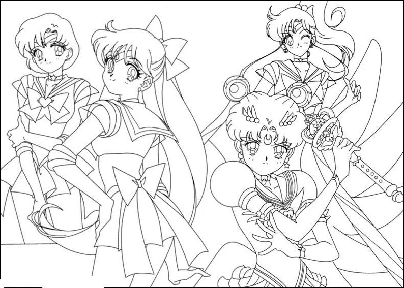 Malvorlage: Sailor Moon (Karikaturen) #50437 - Kostenlose Malvorlagen zum Ausdrucken