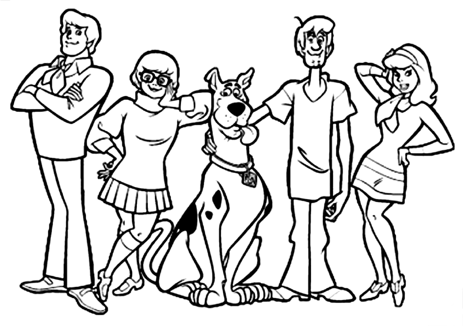 Malvorlage: Scooby Doo (Karikaturen) #31373 - Kostenlose Malvorlagen zum Ausdrucken