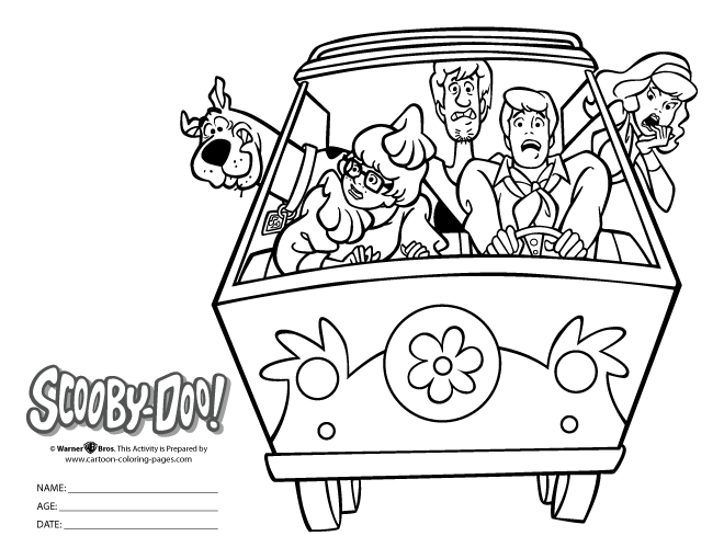 Malvorlage: Scooby Doo (Karikaturen) #31409 - Kostenlose Malvorlagen zum Ausdrucken