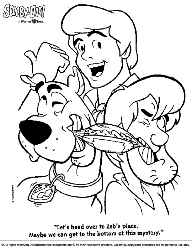 Malvorlage: Scooby Doo (Karikaturen) #31471 - Kostenlose Malvorlagen zum Ausdrucken