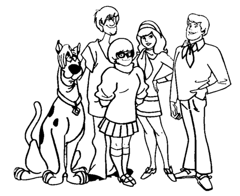 Malvorlage: Scooby Doo (Karikaturen) #31476 - Kostenlose Malvorlagen zum Ausdrucken