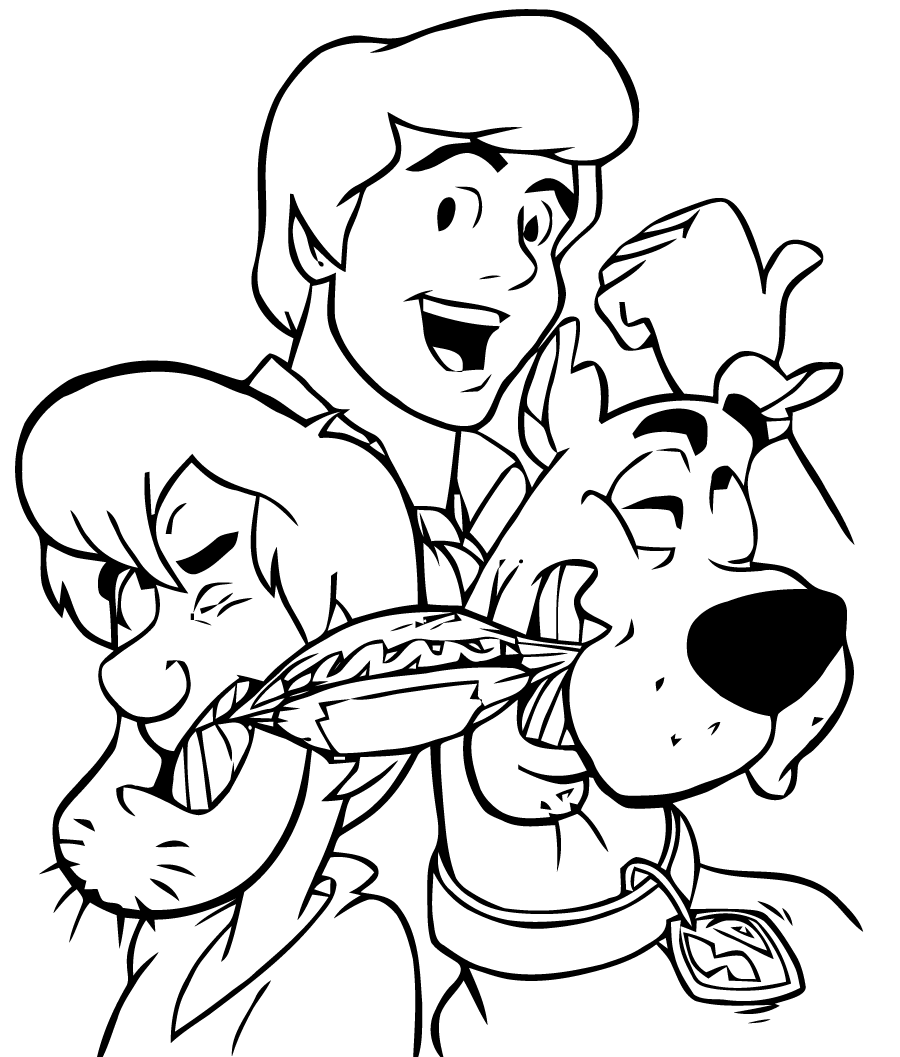 Malvorlage: Scooby Doo (Karikaturen) #31646 - Kostenlose Malvorlagen zum Ausdrucken