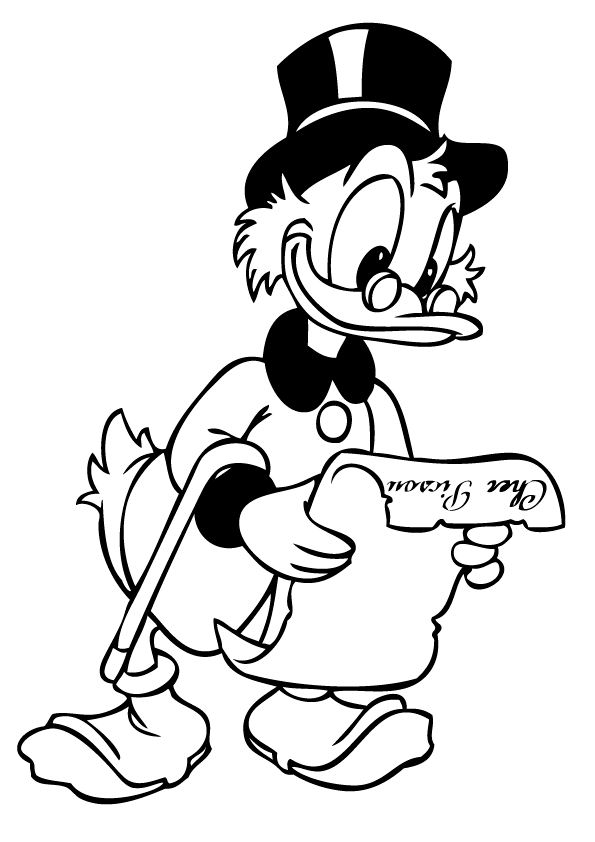 Malvorlage: Scrooge (Karikaturen) #31765 - Kostenlose Malvorlagen zum Ausdrucken