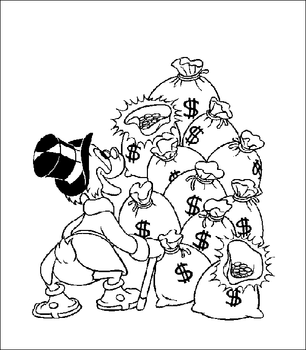 Malvorlage: Scrooge (Karikaturen) #31771 - Kostenlose Malvorlagen zum Ausdrucken