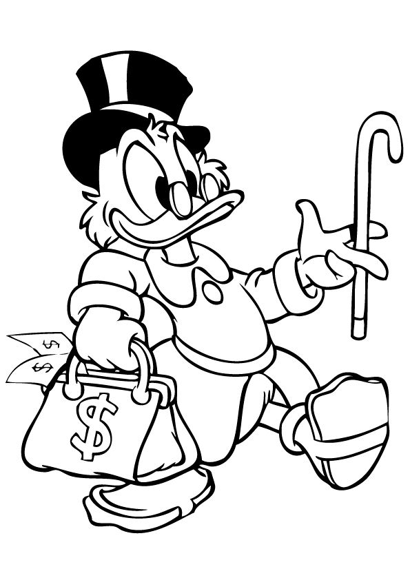 Malvorlage: Scrooge (Karikaturen) #31776 - Kostenlose Malvorlagen zum Ausdrucken