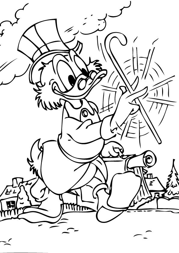 Malvorlage: Scrooge (Karikaturen) #31780 - Kostenlose Malvorlagen zum Ausdrucken