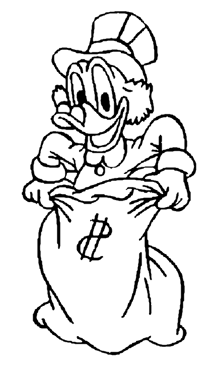 Malvorlage: Scrooge (Karikaturen) #31793 - Kostenlose Malvorlagen zum Ausdrucken
