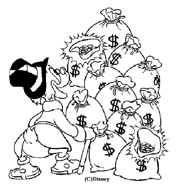 Malvorlage: Scrooge (Karikaturen) #31843 - Kostenlose Malvorlagen zum Ausdrucken