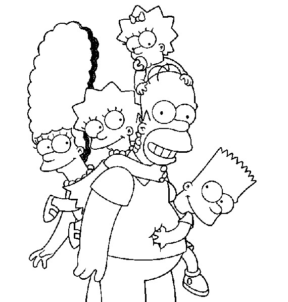 Malvorlage: Simpsons (Karikaturen) #23773 - Kostenlose Malvorlagen zum Ausdrucken