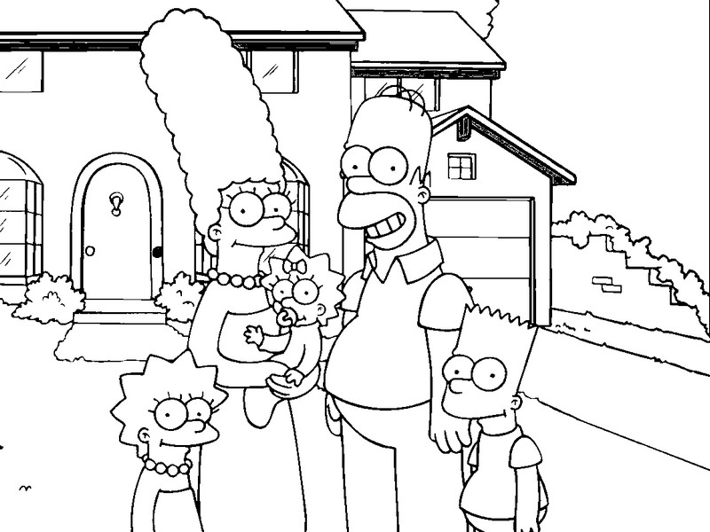 Malvorlage: Simpsons (Karikaturen) #23774 - Kostenlose Malvorlagen zum Ausdrucken