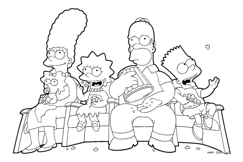 Malvorlage: Simpsons (Karikaturen) #23802 - Kostenlose Malvorlagen zum Ausdrucken