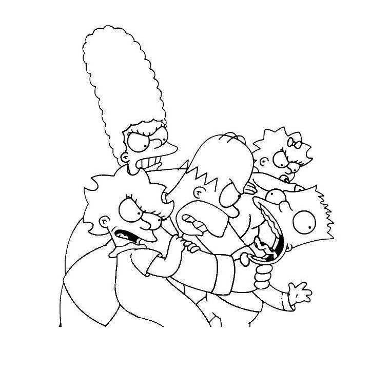 Malvorlage: Simpsons (Karikaturen) #23825 - Kostenlose Malvorlagen zum Ausdrucken
