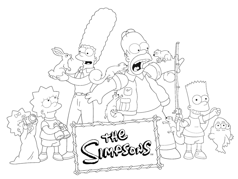 Malvorlage: Simpsons (Karikaturen) #23826 - Kostenlose Malvorlagen zum Ausdrucken