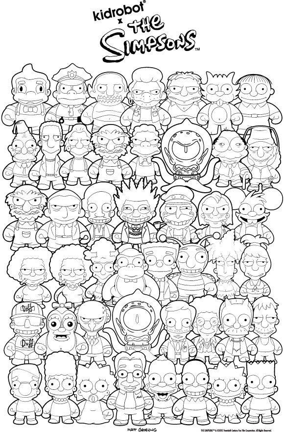 Malvorlage: Simpsons (Karikaturen) #23833 - Kostenlose Malvorlagen zum Ausdrucken