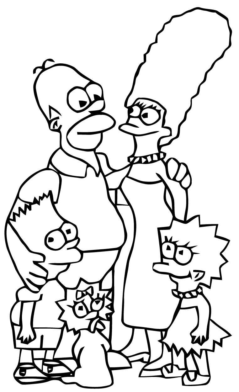 Malvorlage: Simpsons (Karikaturen) #23840 - Kostenlose Malvorlagen zum Ausdrucken