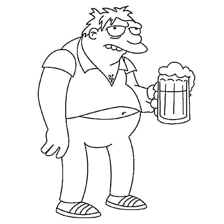 Malvorlage: Simpsons (Karikaturen) #23879 - Kostenlose Malvorlagen zum Ausdrucken