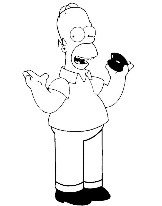 Malvorlage: Simpsons (Karikaturen) #23888 - Kostenlose Malvorlagen zum Ausdrucken