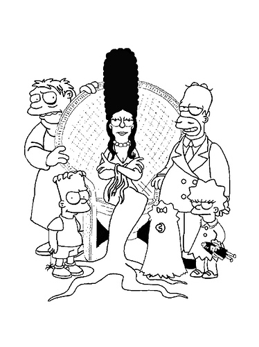 Malvorlage: Simpsons (Karikaturen) #23969 - Kostenlose Malvorlagen zum Ausdrucken