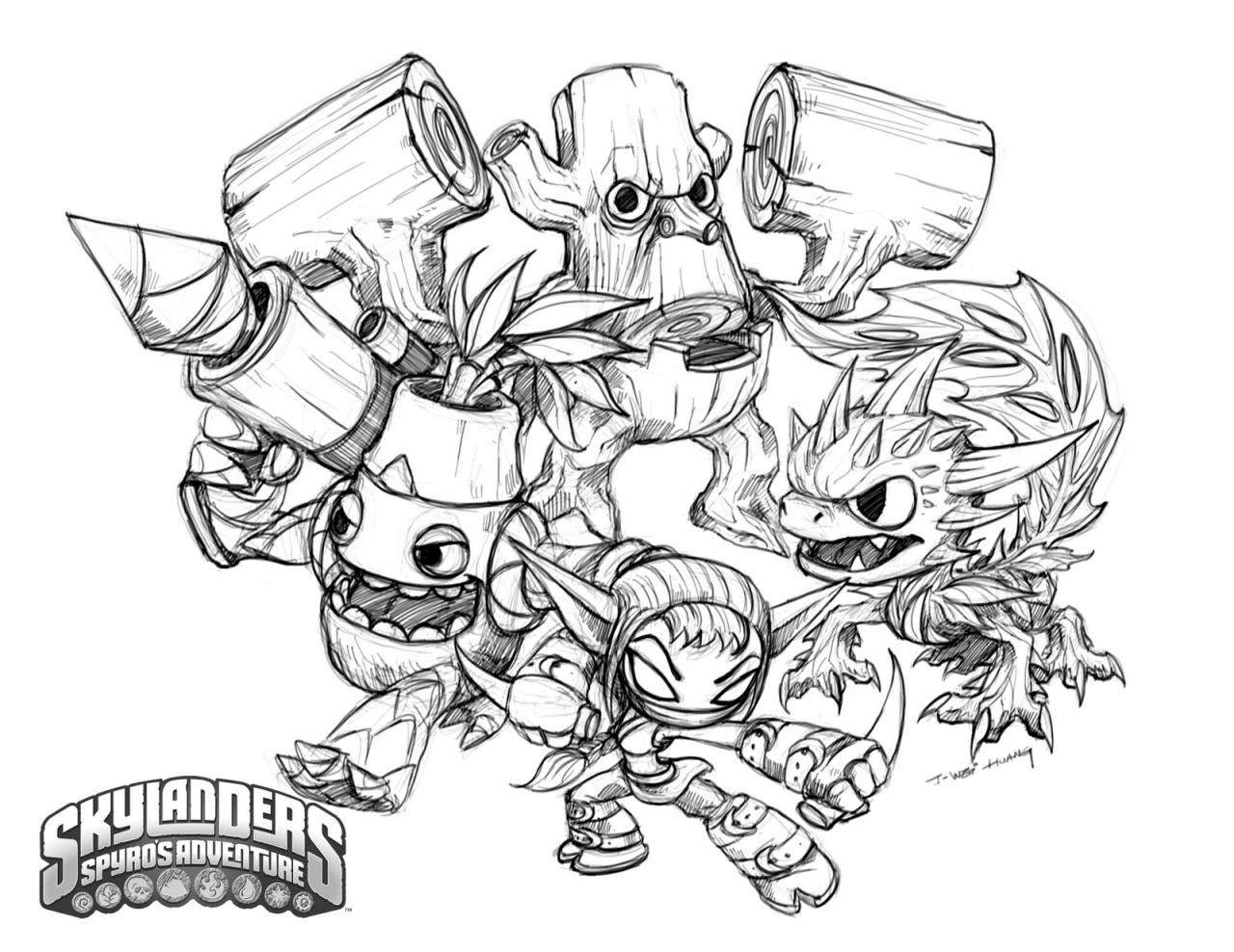 Malvorlage: Skylander (Karikaturen) #43382 - Kostenlose Malvorlagen zum Ausdrucken