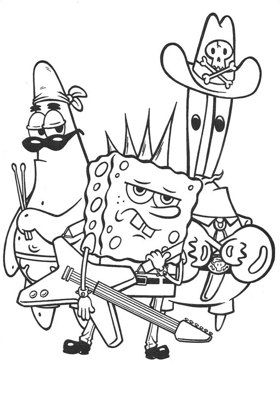 Malvorlage: SpongeBob (Karikaturen) #33369 - Kostenlose Malvorlagen zum Ausdrucken