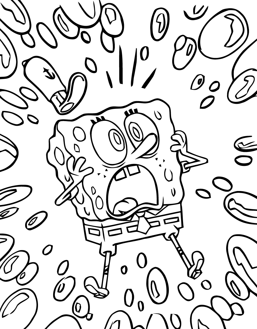 Malvorlage: SpongeBob (Karikaturen) #33383 - Kostenlose Malvorlagen zum Ausdrucken