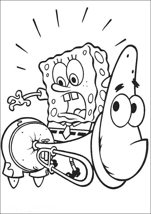 Malvorlage: SpongeBob (Karikaturen) #33461 - Kostenlose Malvorlagen zum Ausdrucken