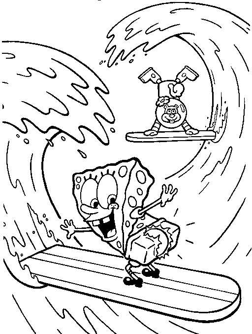 Malvorlage: SpongeBob (Karikaturen) #33643 - Kostenlose Malvorlagen zum Ausdrucken