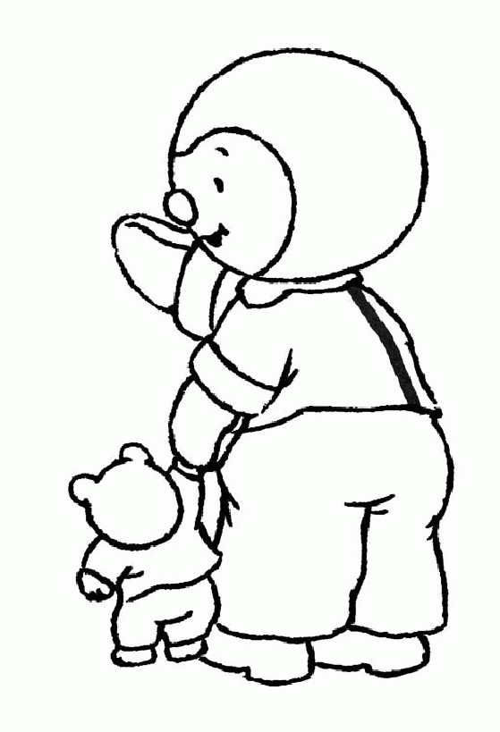 Malvorlage: T'choupi und Doudou (Karikaturen) #34265 - Kostenlose Malvorlagen zum Ausdrucken