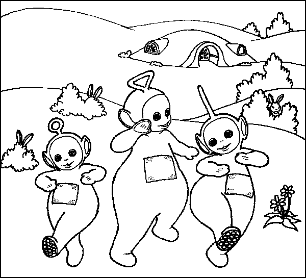 Malvorlage: Teletubbies (Karikaturen) #49720 - Kostenlose Malvorlagen zum Ausdrucken