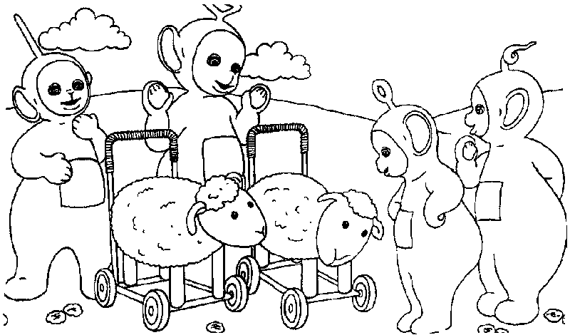 Malvorlage: Teletubbies (Karikaturen) #49731 - Kostenlose Malvorlagen zum Ausdrucken