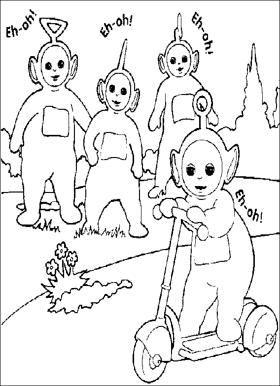 Malvorlage: Teletubbies (Karikaturen) #49752 - Kostenlose Malvorlagen zum Ausdrucken