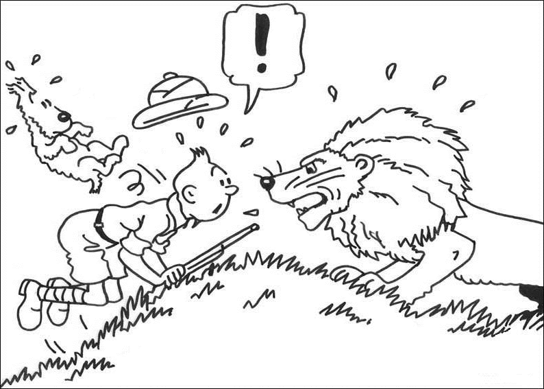 Malvorlage: Tim und Struppi (Karikaturen) #25743 - Kostenlose Malvorlagen zum Ausdrucken