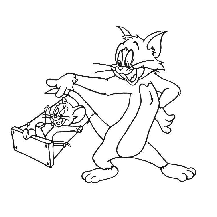 Malvorlage: Tom und Jerry (Karikaturen) #24183 - Kostenlose Malvorlagen zum Ausdrucken