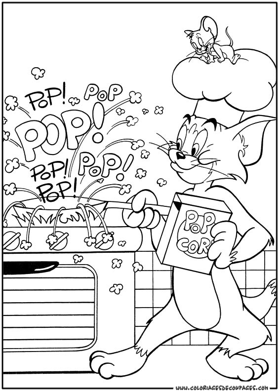 Malvorlage: Tom und Jerry (Karikaturen) #24193 - Kostenlose Malvorlagen zum Ausdrucken