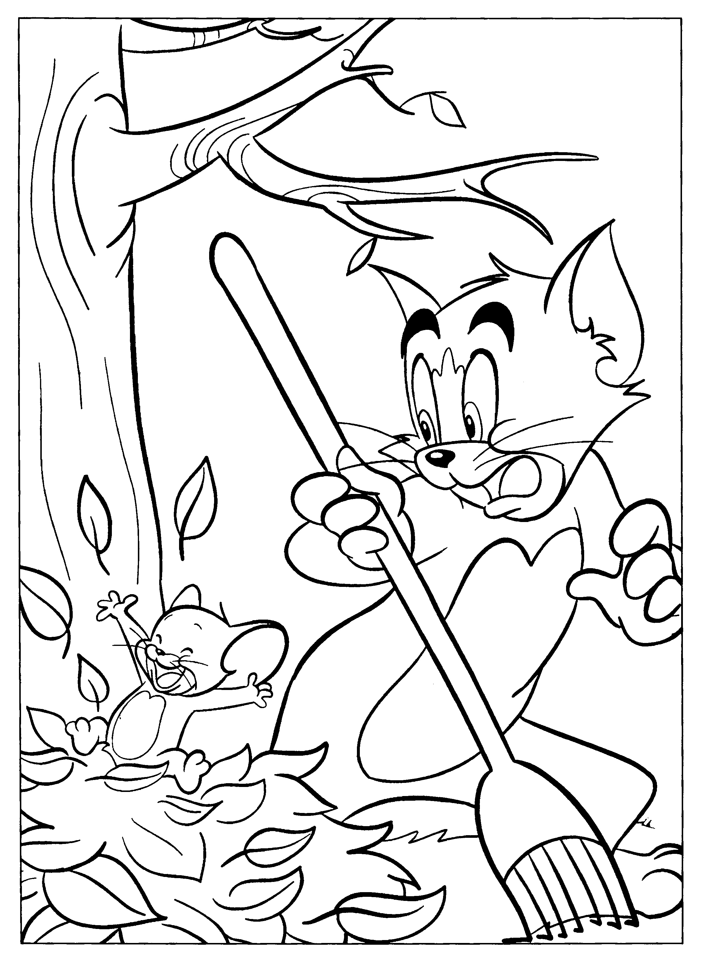 Malvorlage: Tom und Jerry (Karikaturen) #24194 - Kostenlose Malvorlagen zum Ausdrucken