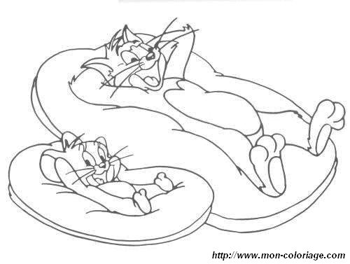 Malvorlage: Tom und Jerry (Karikaturen) #24196 - Kostenlose Malvorlagen zum Ausdrucken
