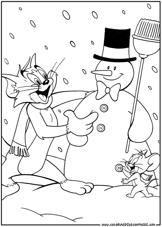 Malvorlage: Tom und Jerry (Karikaturen) #24198 - Kostenlose Malvorlagen zum Ausdrucken