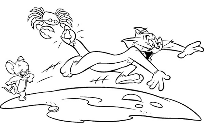 Malvorlage: Tom und Jerry (Karikaturen) #24200 - Kostenlose Malvorlagen zum Ausdrucken