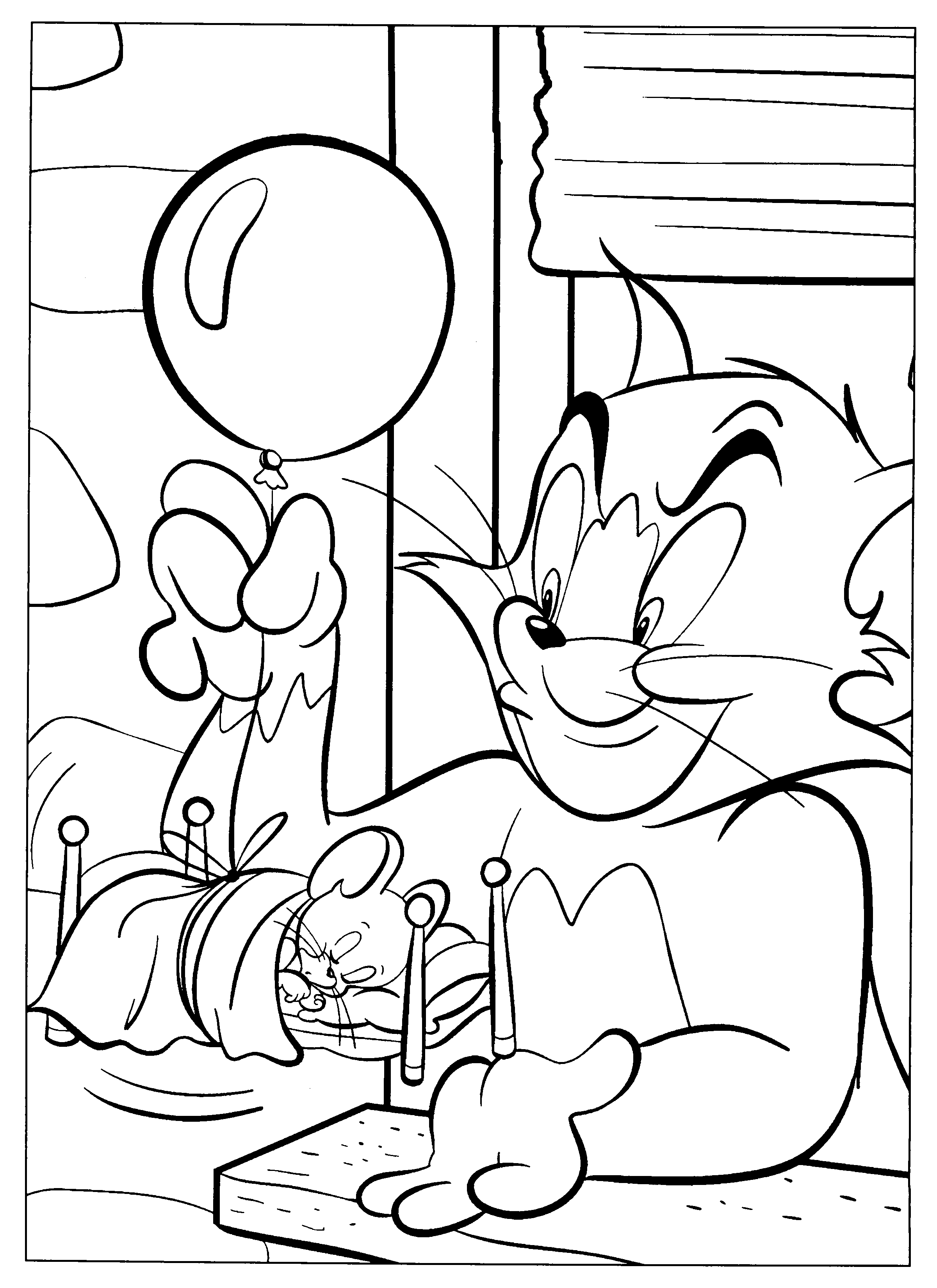 Malvorlage: Tom und Jerry (Karikaturen) #24207 - Kostenlose Malvorlagen zum Ausdrucken