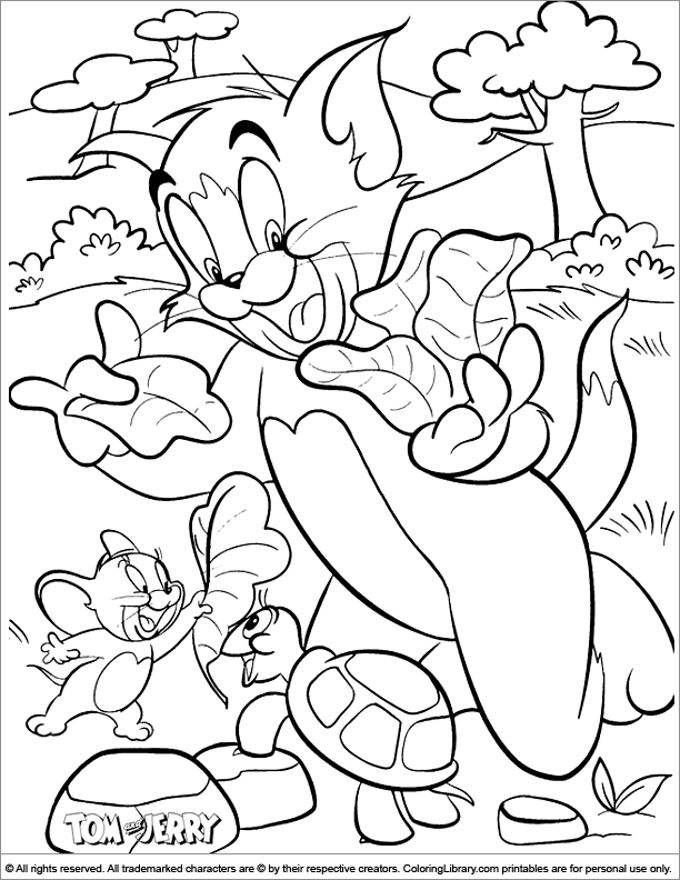 Malvorlage: Tom und Jerry (Karikaturen) #24209 - Kostenlose Malvorlagen zum Ausdrucken