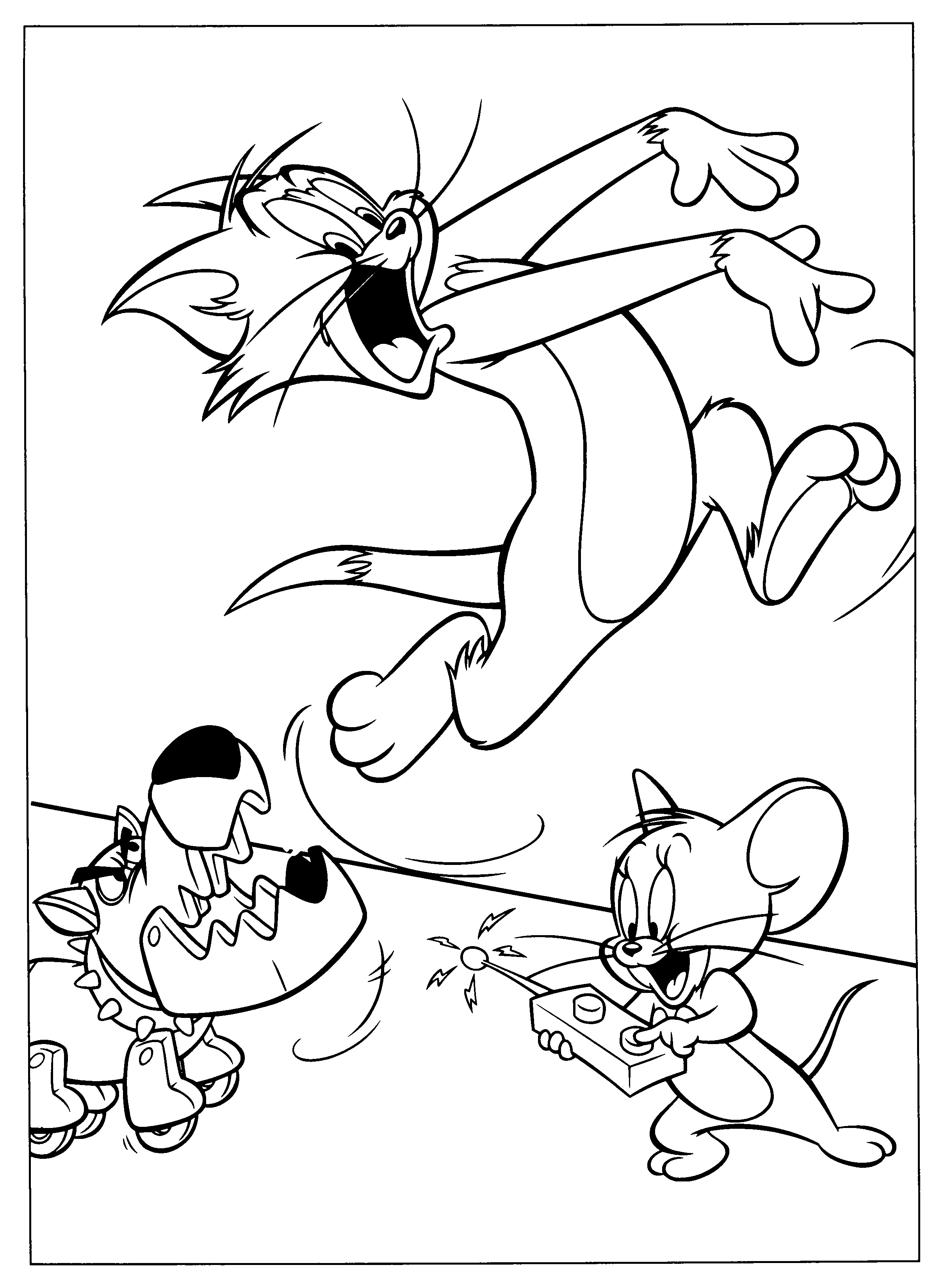 Malvorlage: Tom und Jerry (Karikaturen) #24211 - Kostenlose Malvorlagen zum Ausdrucken