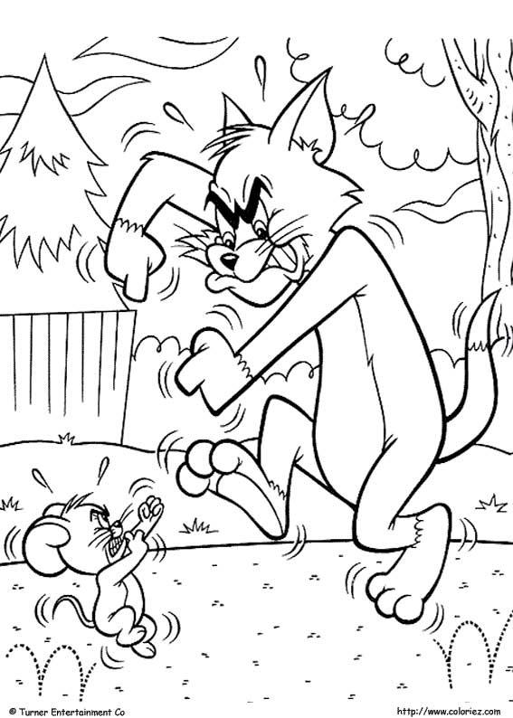Malvorlage: Tom und Jerry (Karikaturen) #24213 - Kostenlose Malvorlagen zum Ausdrucken