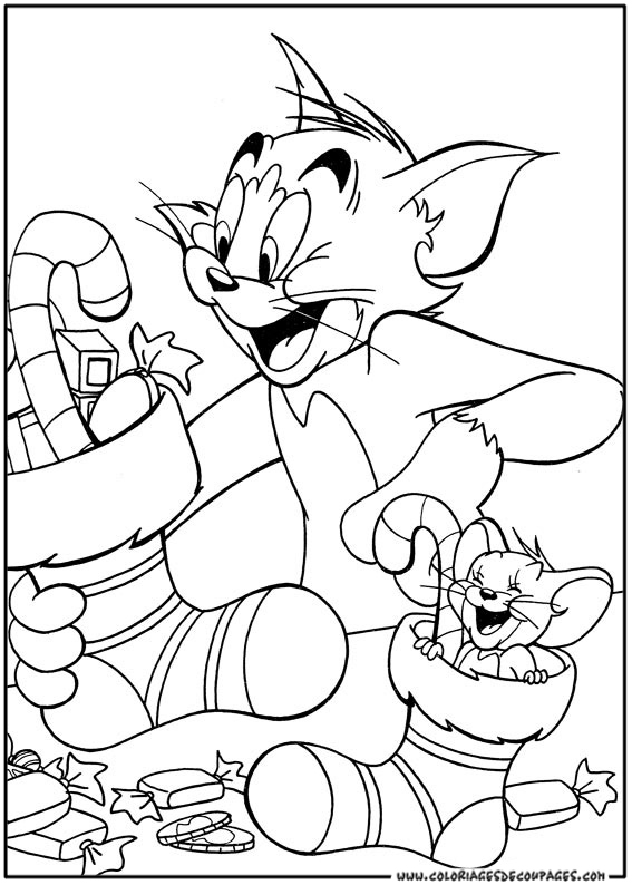 Malvorlage: Tom und Jerry (Karikaturen) #24216 - Kostenlose Malvorlagen zum Ausdrucken